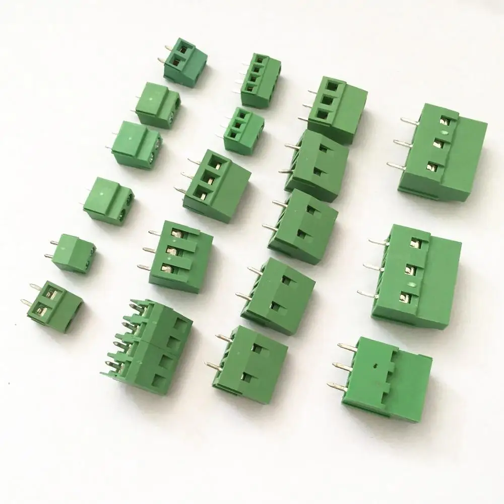car high quality Straight pin 300V 16A 2 3 4 5 6 8 10 Pin spacing 2.54mm 3.5mm 3.81mm,5.0mm 5.08mm PCB Screw Terminal Block