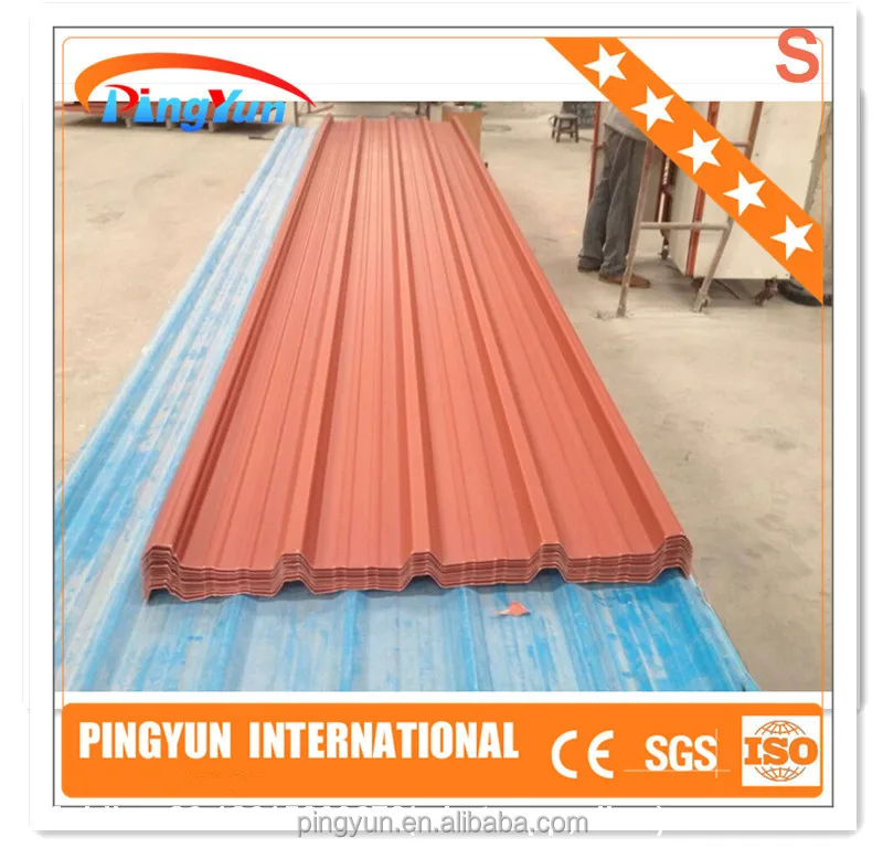 Spanish Roof Tile/roofing Shingles Prices for Warehouse/upvc Roof Cover Sheet ASA UPVC Plastic Roofing Tile PMMA or ASA Pingyun