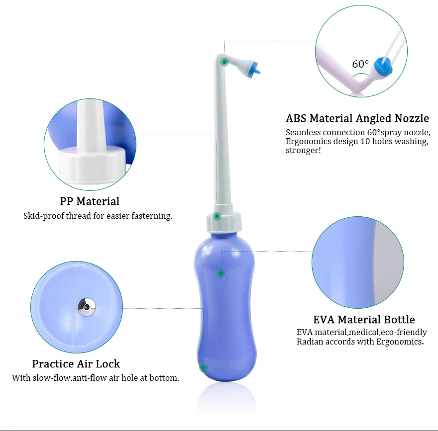 
HTD Portable water spray non electric vagina washing toilet bidet 