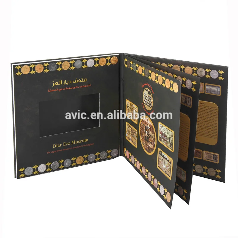 Hot Sexy Video Player Card 4.3 Inch Tft Screen Video Greeting Card/Video Booklet