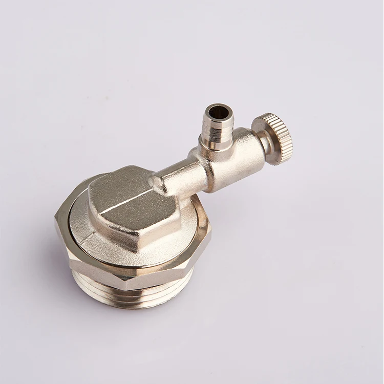 Made in China brass heating air vent drain plug for underfloor heating manifolds