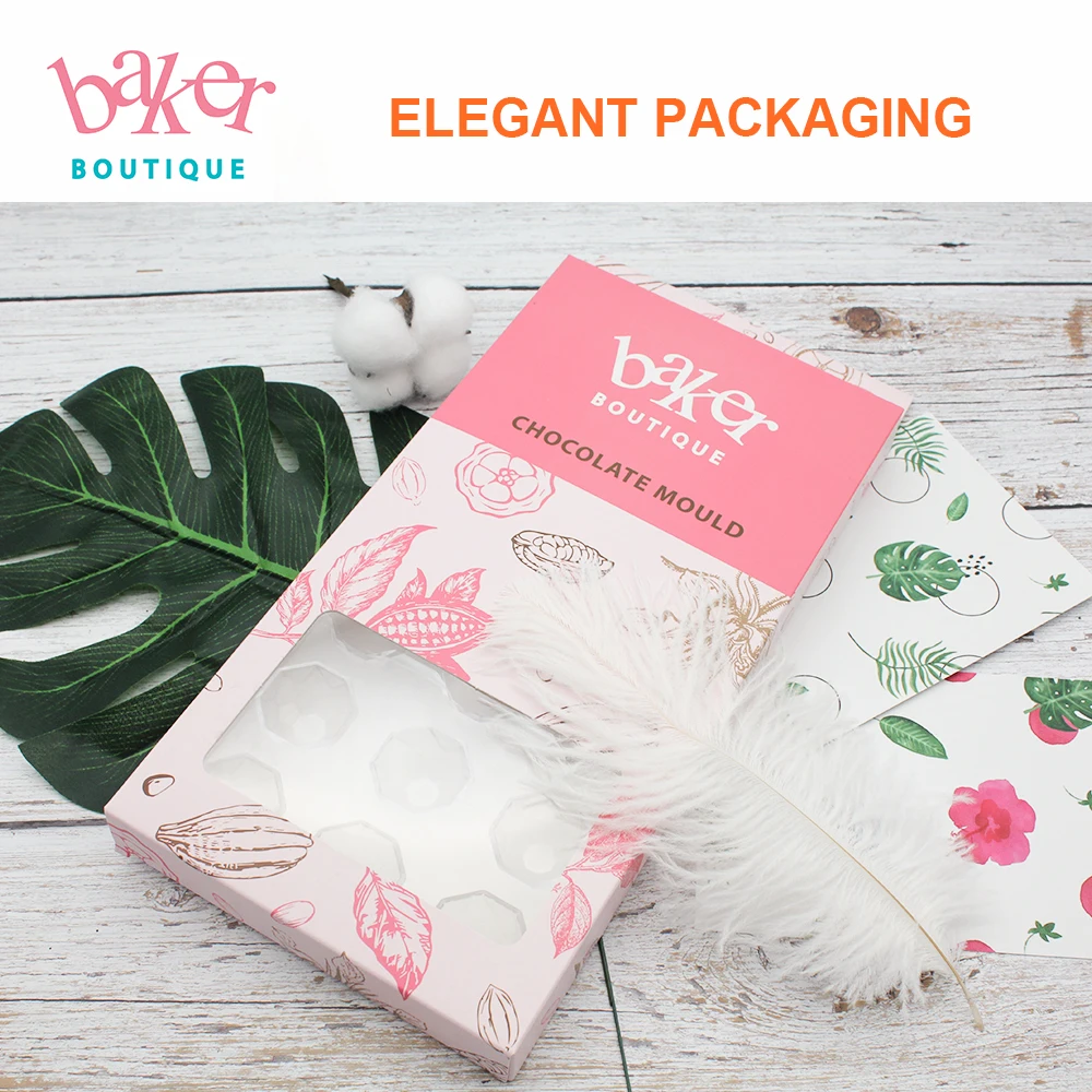 Chocolate PC Molds Clear Polycarbonate Candy Making Mold  6-Piece Tray