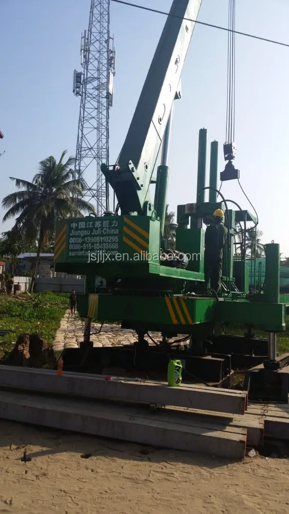 60ton, 80ton ZYS hydraulic static pile driver, hydraulic press pile driver for sale