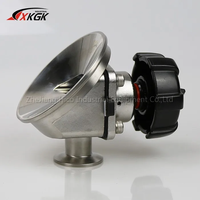 Factory Direct Stainless steel 316L Double Gasket Clamped Tank Bottom Pneumatic Diaphragm Valve