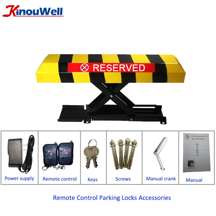 
Automatic Waterproof Wireless Remote Control Battery Car Parking Lock 