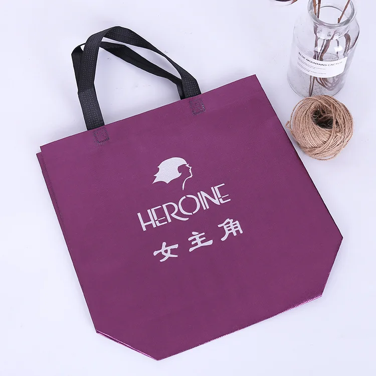 Manufacture machine made customize size non woven lamination ecological bag shopping ladies handbag enviroment bag