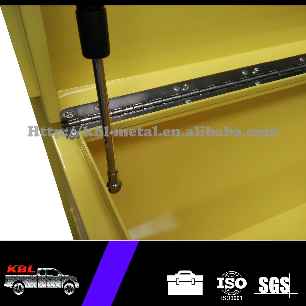 Heavy Duty Jobsite ToolBox Metal Tool Storage Boxes with Handle and Gas Strut(KBL-JB1215)(ODM/OEM)