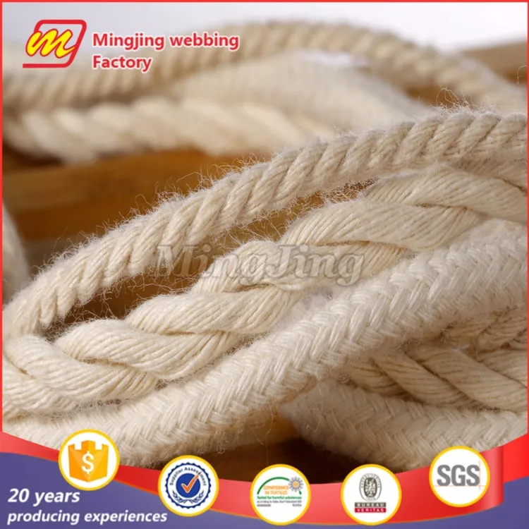 Round Shape High Tenacity Eco-Friendly Feature Cotton and Rayon twist cord