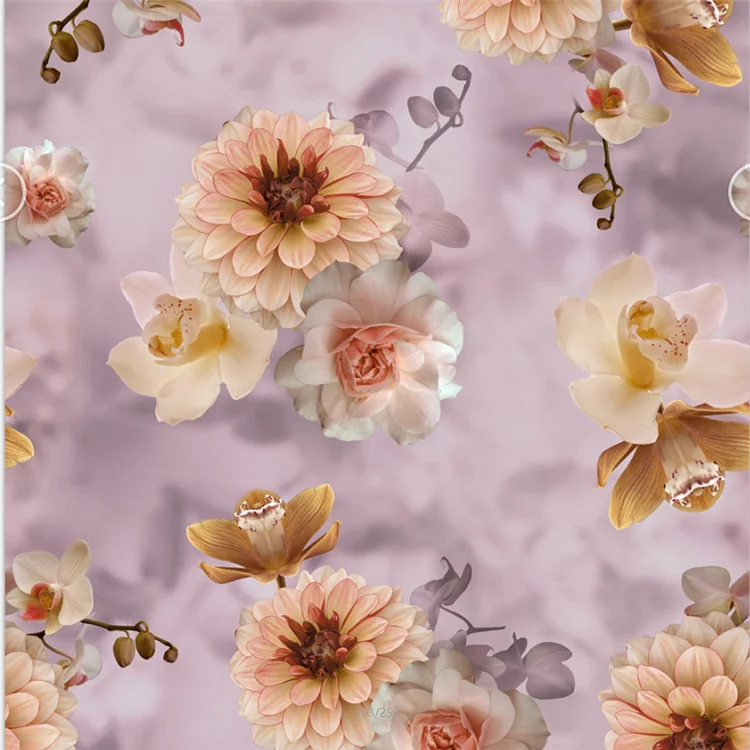 2019 middle east style  digital printed 75d polyester 4 way stretch fabric