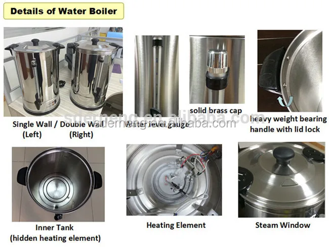electrical appliances stainless steel electric tea water heater electric water boiler