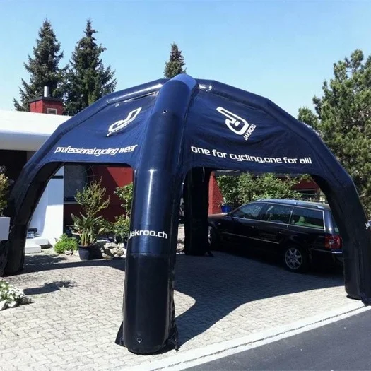 Flame-retardant Protection Black Color Inflatable Igloo Tent For Advertisement