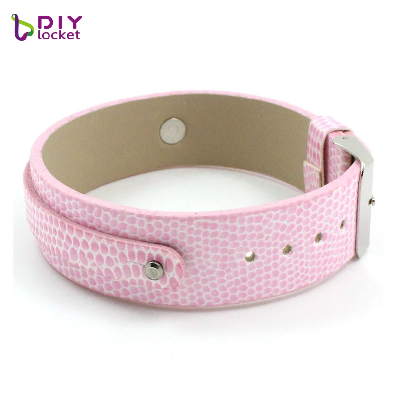 18mm PU Leather Wristband Wrist Strap Bracelets for Slide Charms Letters DIY Bracelet Accessories