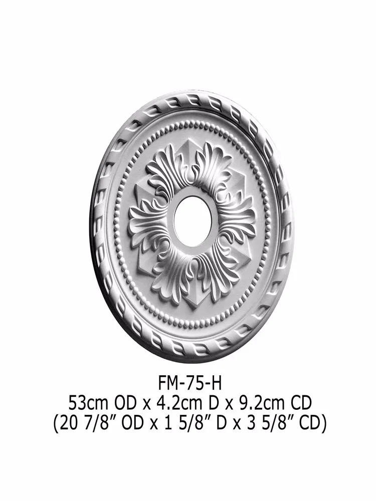 Polyurethane High Quality beautiful PU decorative High Quality Good price beautiful PU decorative Flower Roses ceiling medallion