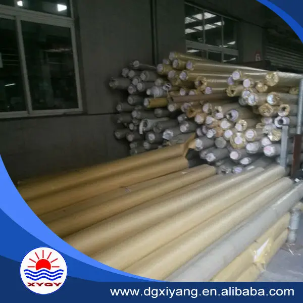 High Quality China Coated PVC Tarpaulin Polyester Fabric Stocklots Cover Tent Truck Cover Woven Laminated Pattern Plain Style