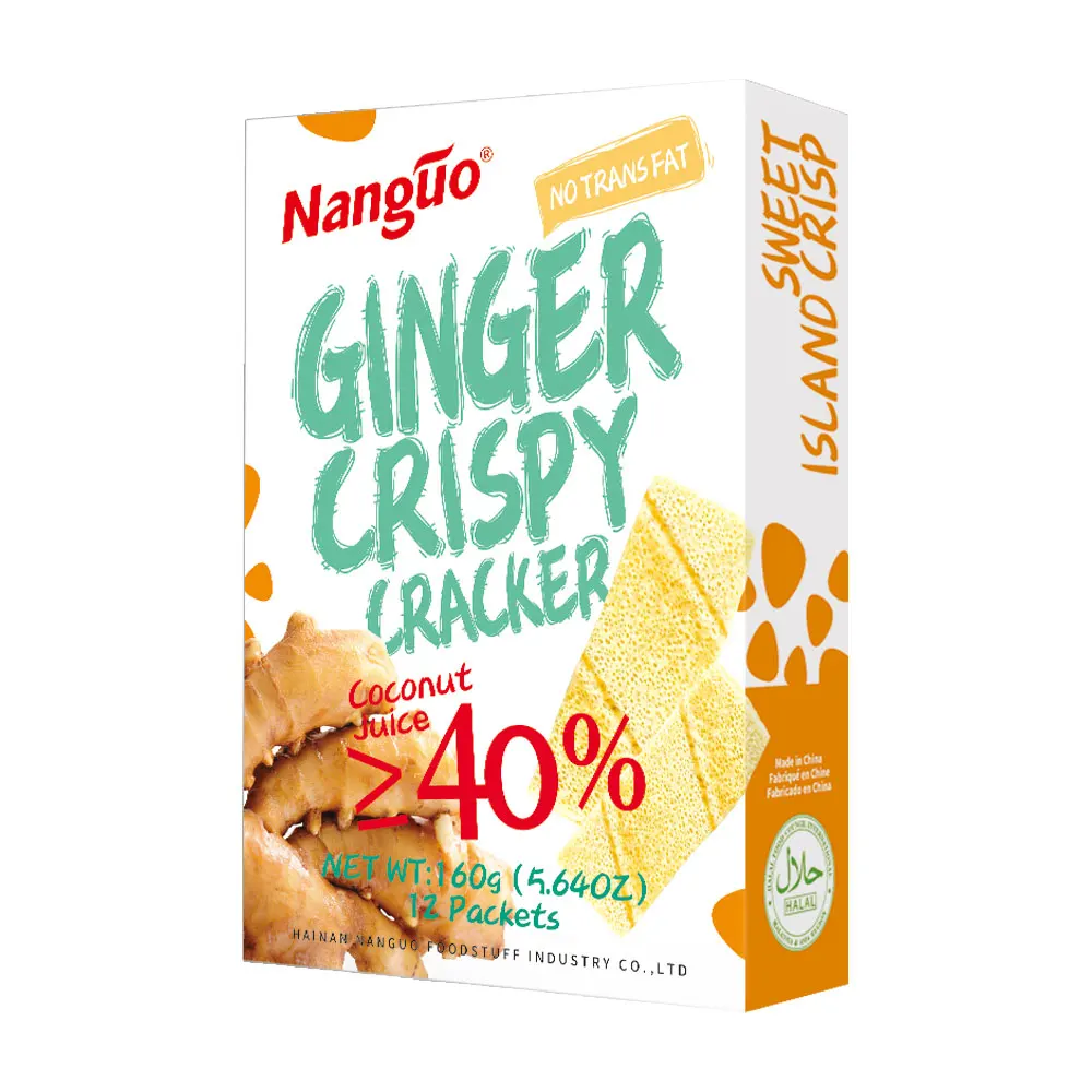 Бисквит с имбирным крекером со вкусом кокосового крема, 160 г