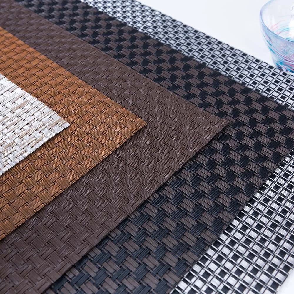 Table Plate Mat Vinyl Fabric Woven Placemats Wholesale Dishwasher Safe Hot Food Plastic Pvc Reliable Partner Best Price Chinese