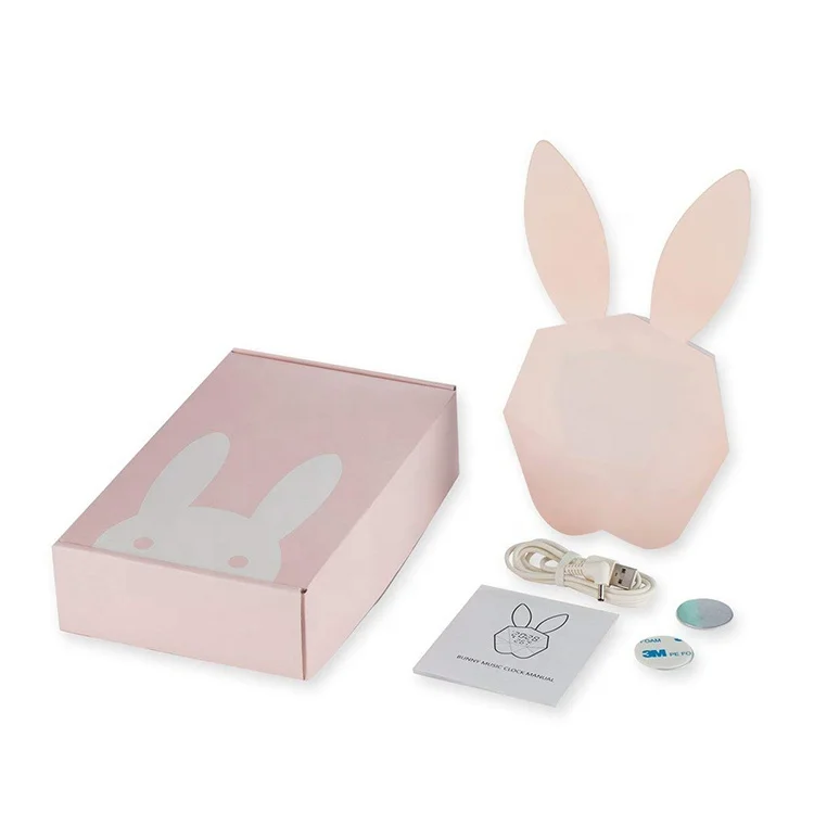 ABS new design usb charge various ringtones bunny led night light