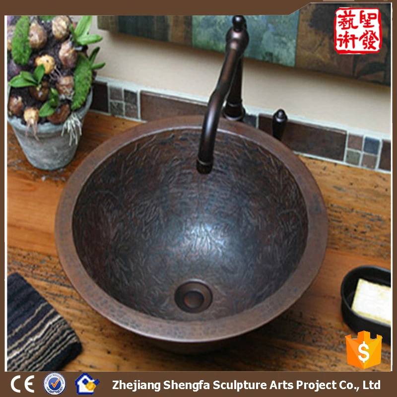 
Professional manufacturer river copper bar sinks 