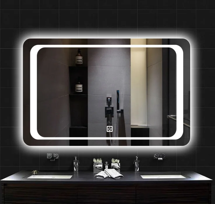 Beelee Vanity Mirror LED Illuminated Anti Fog Bathroom Mirror With Sensor Touch Switch