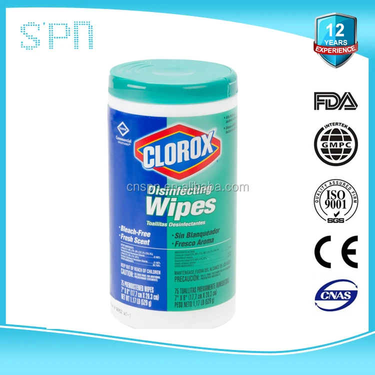 
OEM 70% IPA canister disinfectant wipe 