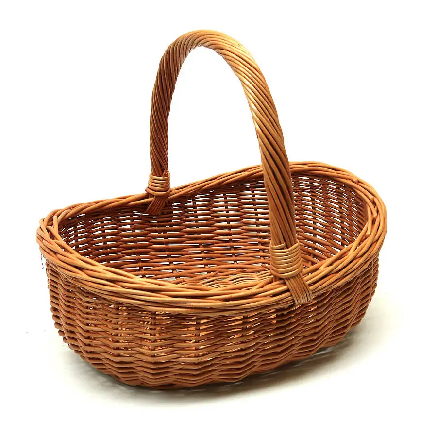 good looking Wicker Shopping Basket with Two Handles