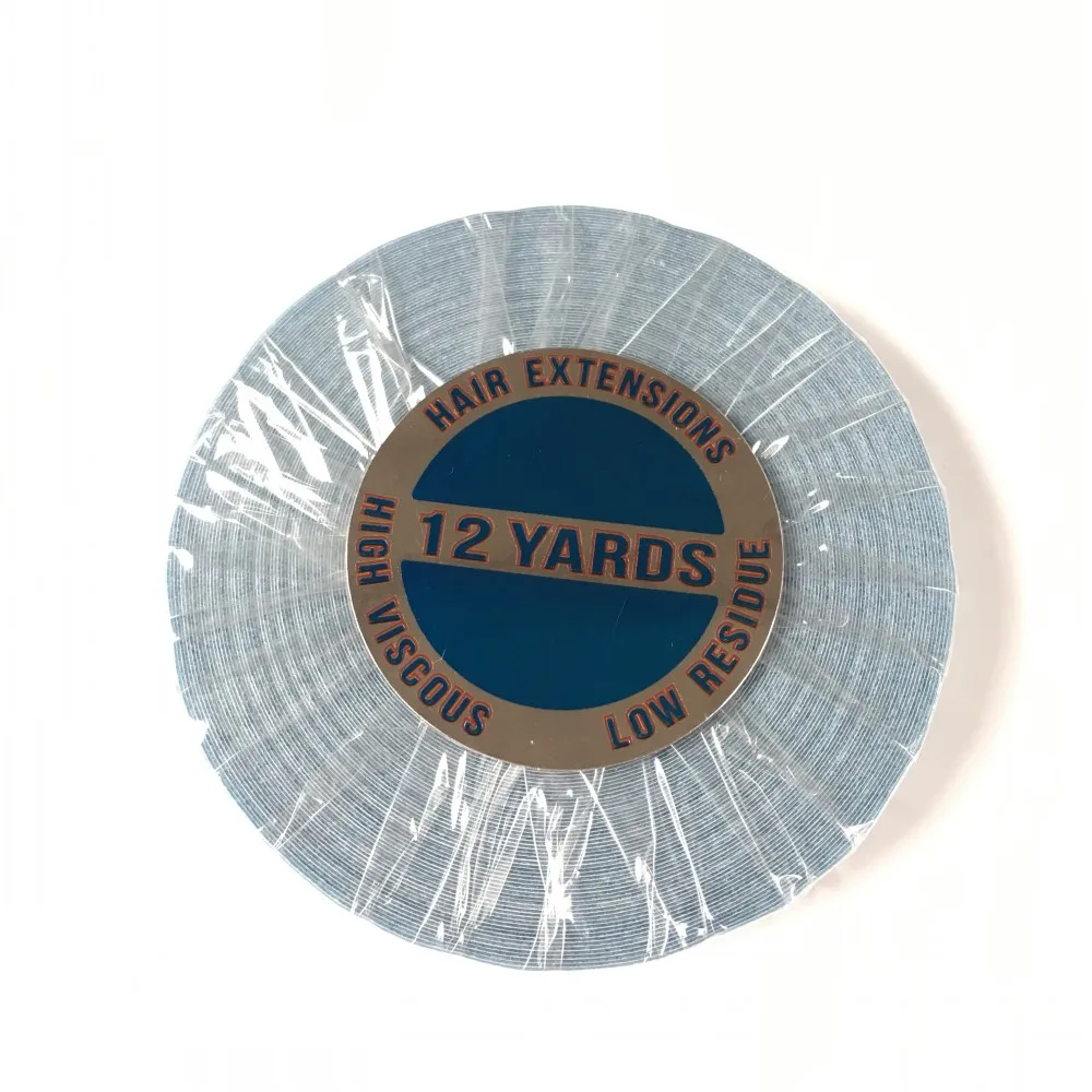 
Double Sided Hair Tape 0.8cm*12Yard Super Blue Tape Easy Use For Tape Hair Extensions 