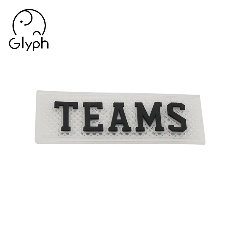 Custom garment 3d embossed logo PVC rubber labels/patches for clothing