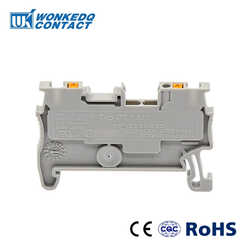 JPT 1,5/S толчок в связи КОРМА ЧЕРЕЗ Wire клеммы 1,5 мм