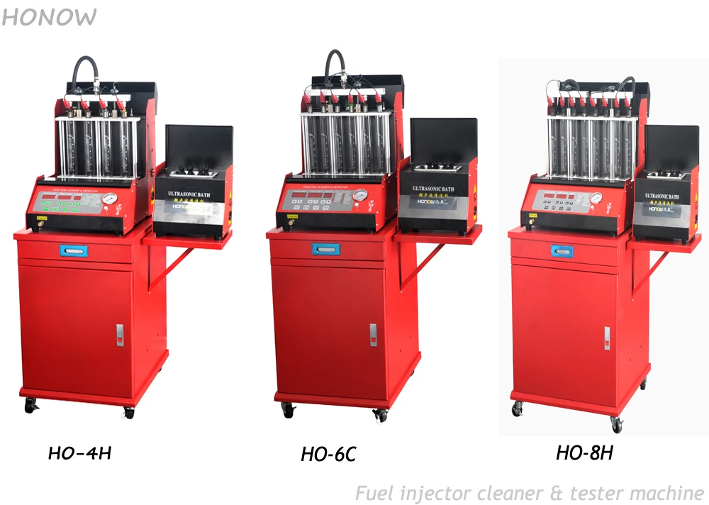 Gas injector analyzer and cleaning machine HO-4H