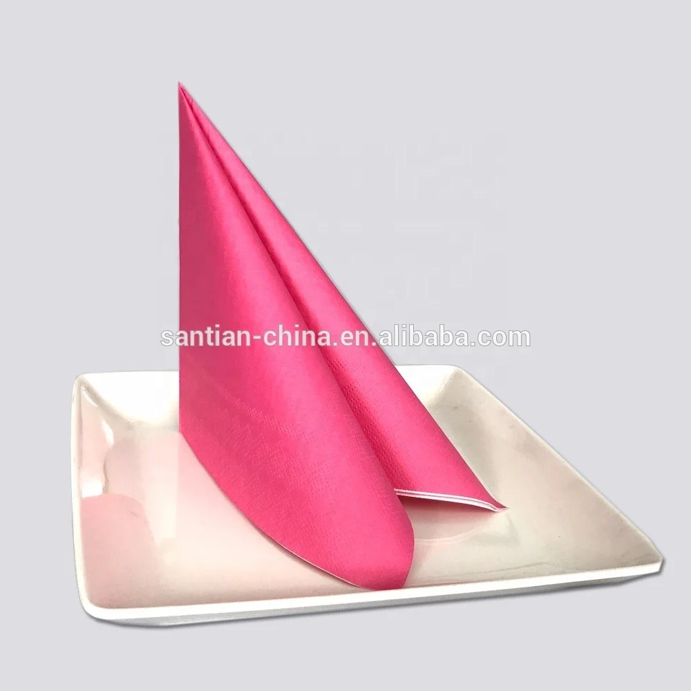 Custom Designed 2-3ply Folded Paper Napkins 20 Pcs/pack OEM ODM Birthday Party Supplies Cocktail Serviettes