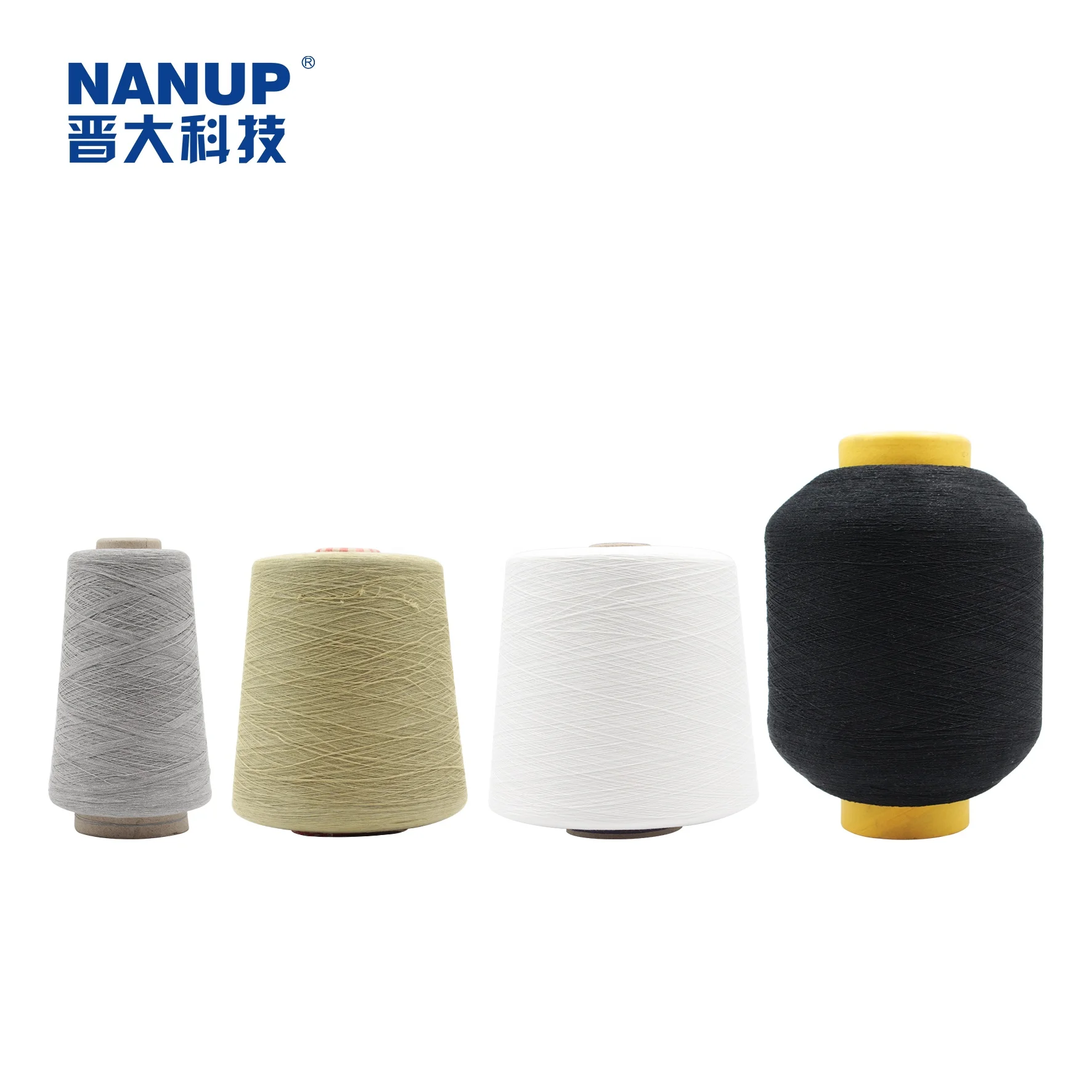 
Antibacterial customized anti-odor silver coated nylon fiber blended cotton covering sock yarn 