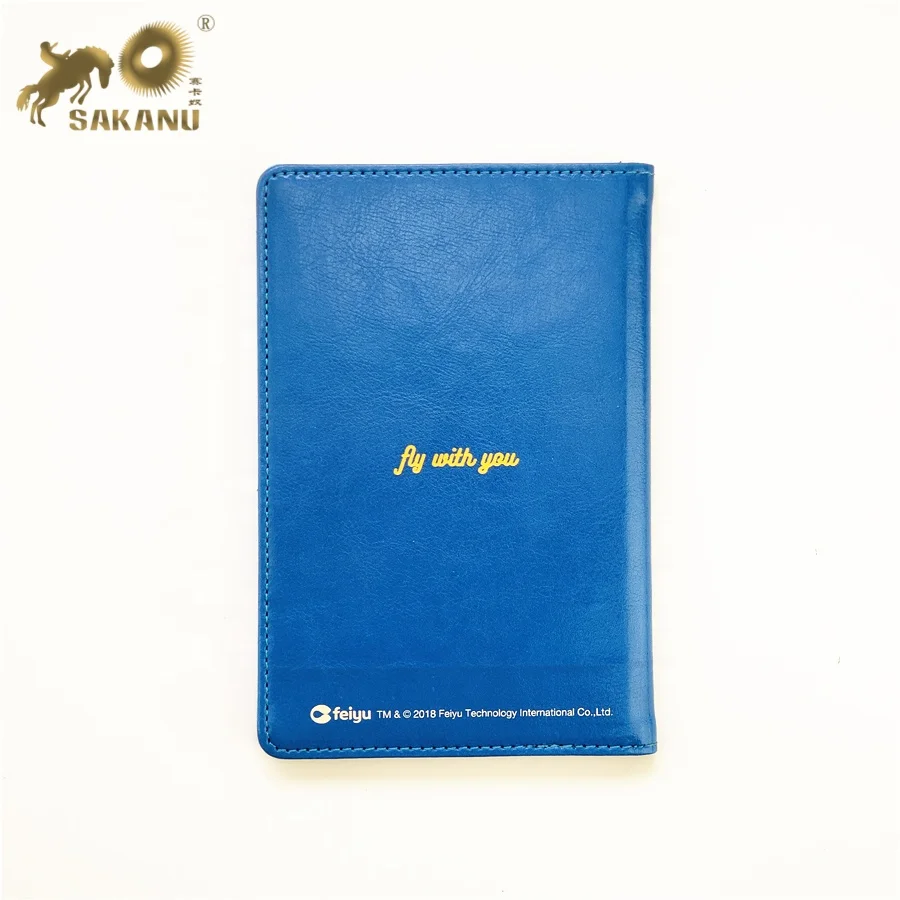 customized full 4C color printing PU leather passport holder cover case