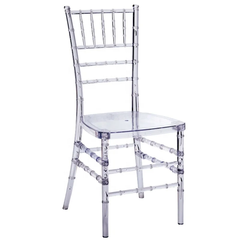 Moreszhome cheap crystal resin Chiavari Tiffany chairs for wedding events