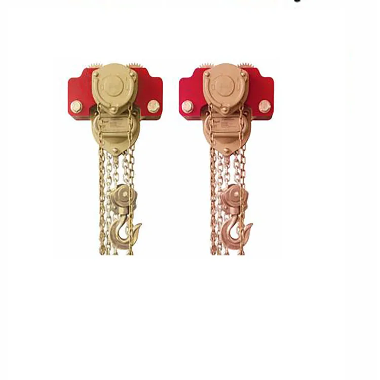 
anti-spark Aluminum bronze alloy ,beryllium bronze hand tools chain hoist with trolley 