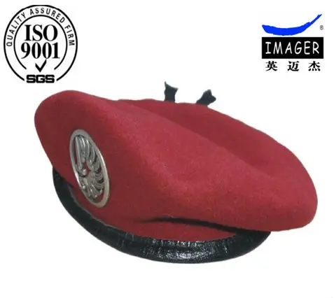 Genuine Quality top red cheap military beret