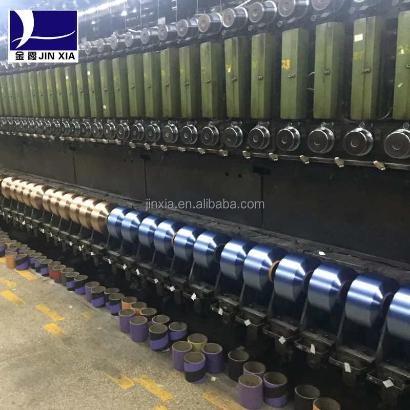 Free sample Fancy Yarn dyed polyester spun yarn 150d/48f 100% polyester yarn fdy bright