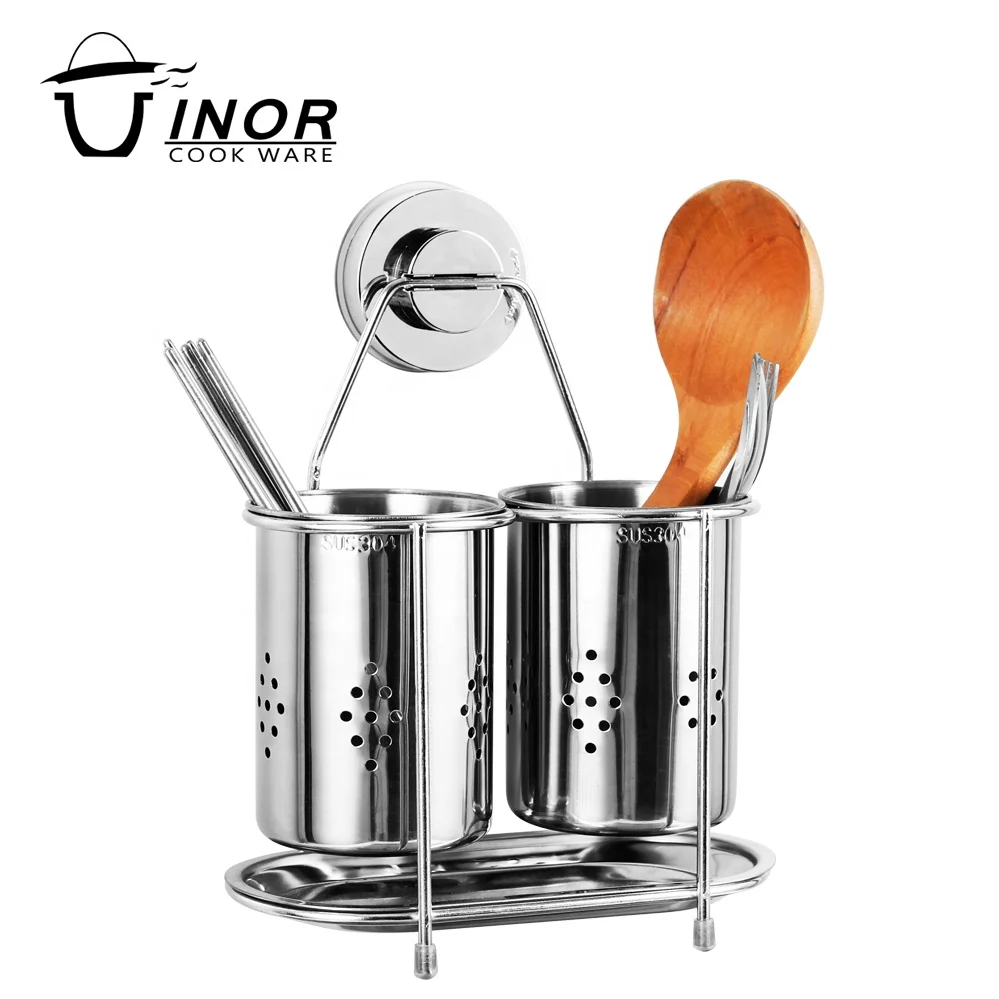 spoon and chopsticks storage stainless steel cutlery holder for table