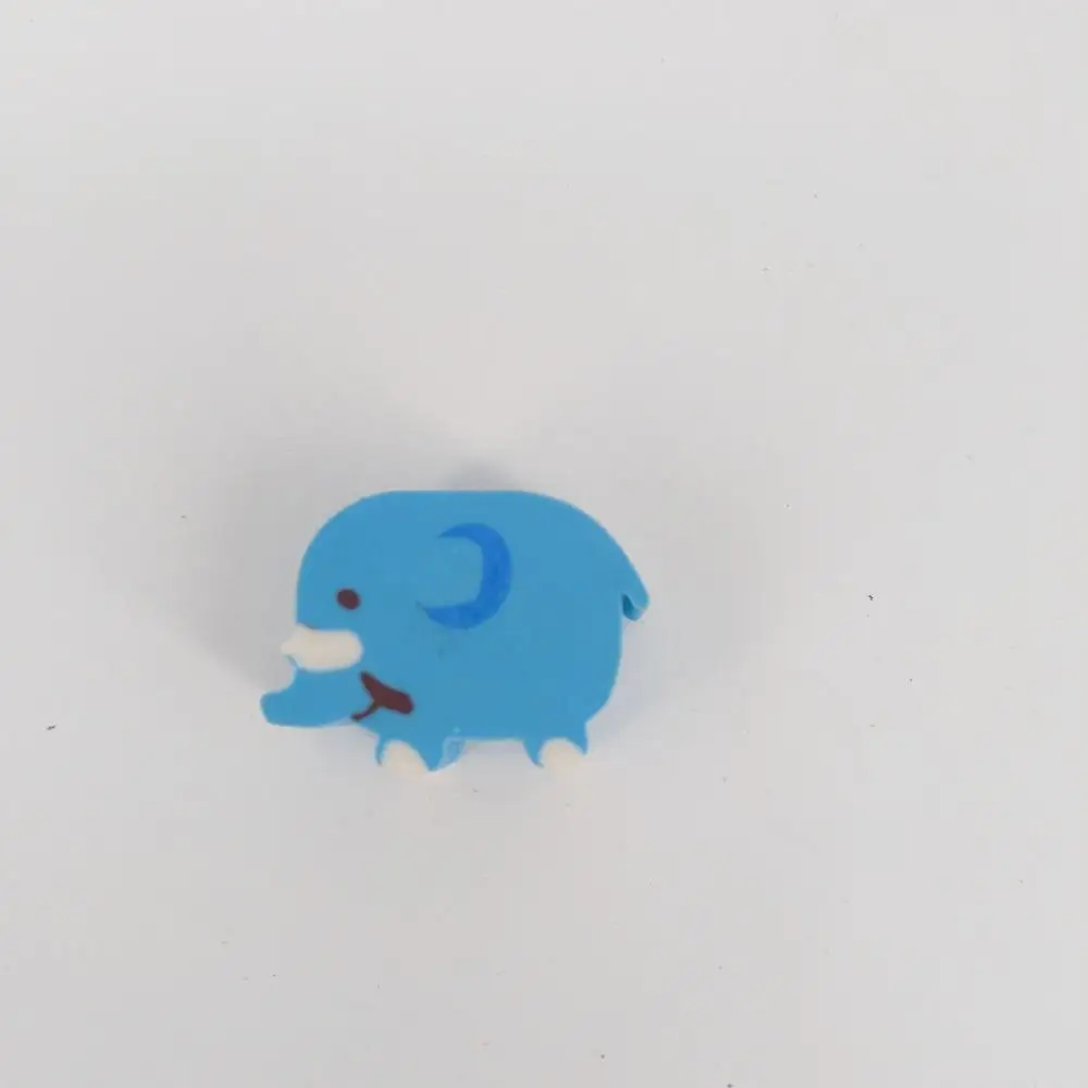 School supply little cartoon cute blue elephant eraser for students