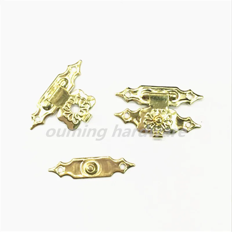 Small Metal Brass Plated Decorative Lock For Wooden Box Gift Box Lock