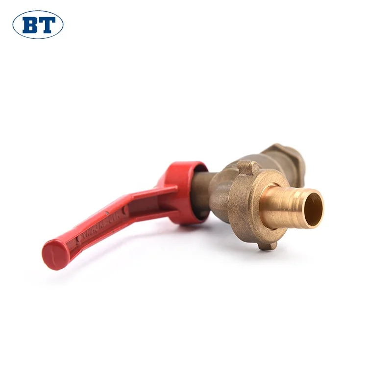 BT2007 Yuhuan brass low prices water ball bibcock taps indian supplier faucet