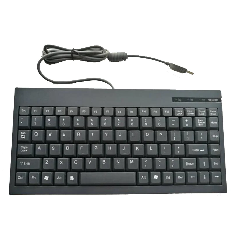 Compact Industrial Keyboard with Rugged PC/ABS Keys and USB or PS/2 interface