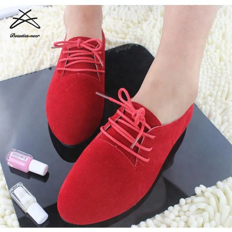 Wholesale custom made casual designer stylish beautiful ladies flat shoes for women suede loafers