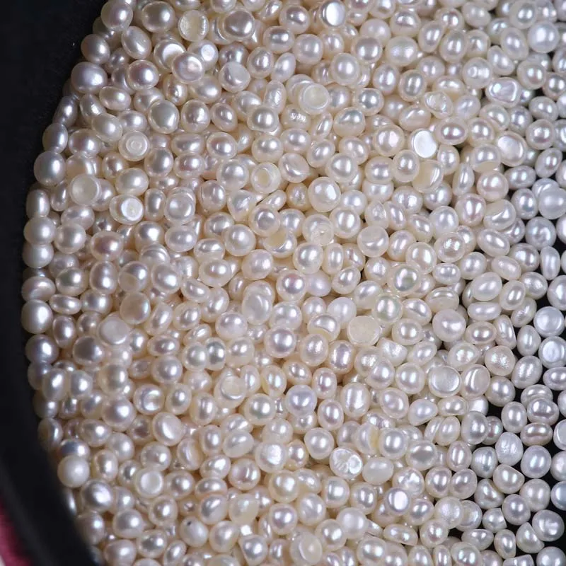 White Tiny Button 1.9-2.20mm wholesale Loose Pearls half round pearl beads