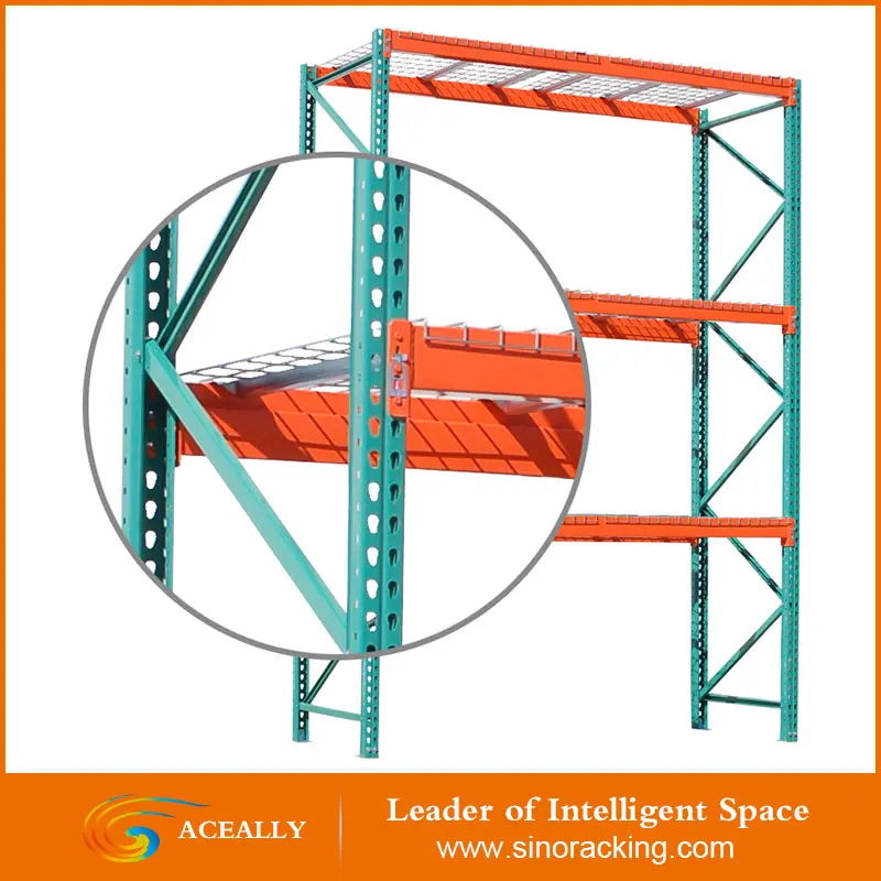Aceally тяжелая обязанность Склад teardrop паллетные стеллажи системы