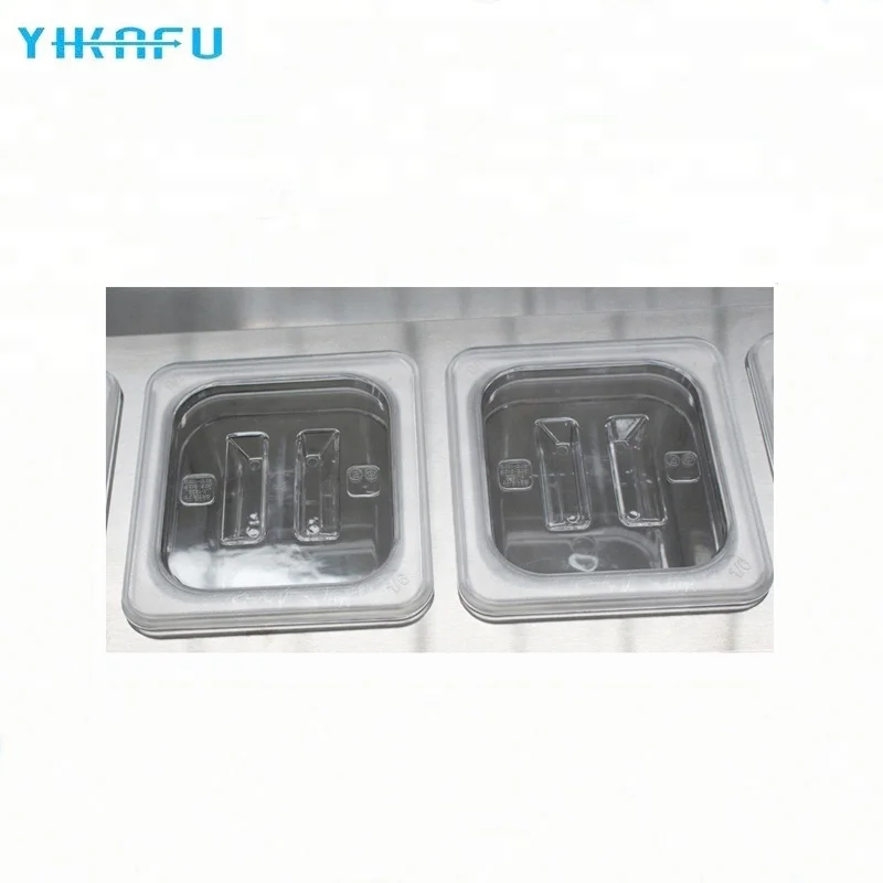 China supplier  commercial ice roll cream machine with freezer