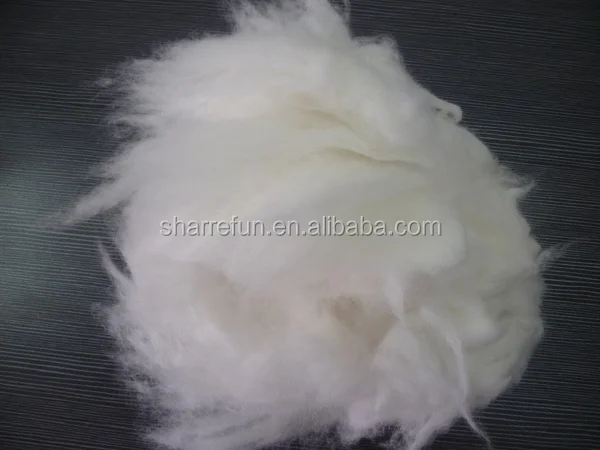 Spiky  Angora Rabbit Fibre Natural white with high quality