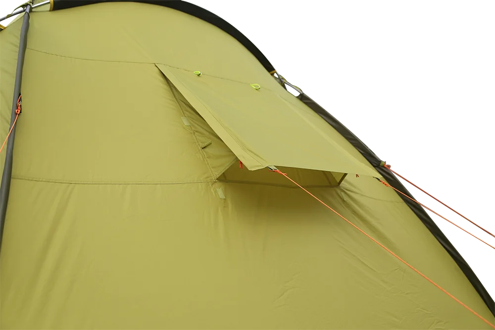 
ROOMY TWO ROOM FAMILY TENT ALUMINUM POLE 6 PERSON POLYESTER DOUBLE LAYERS CAMPING TENT 