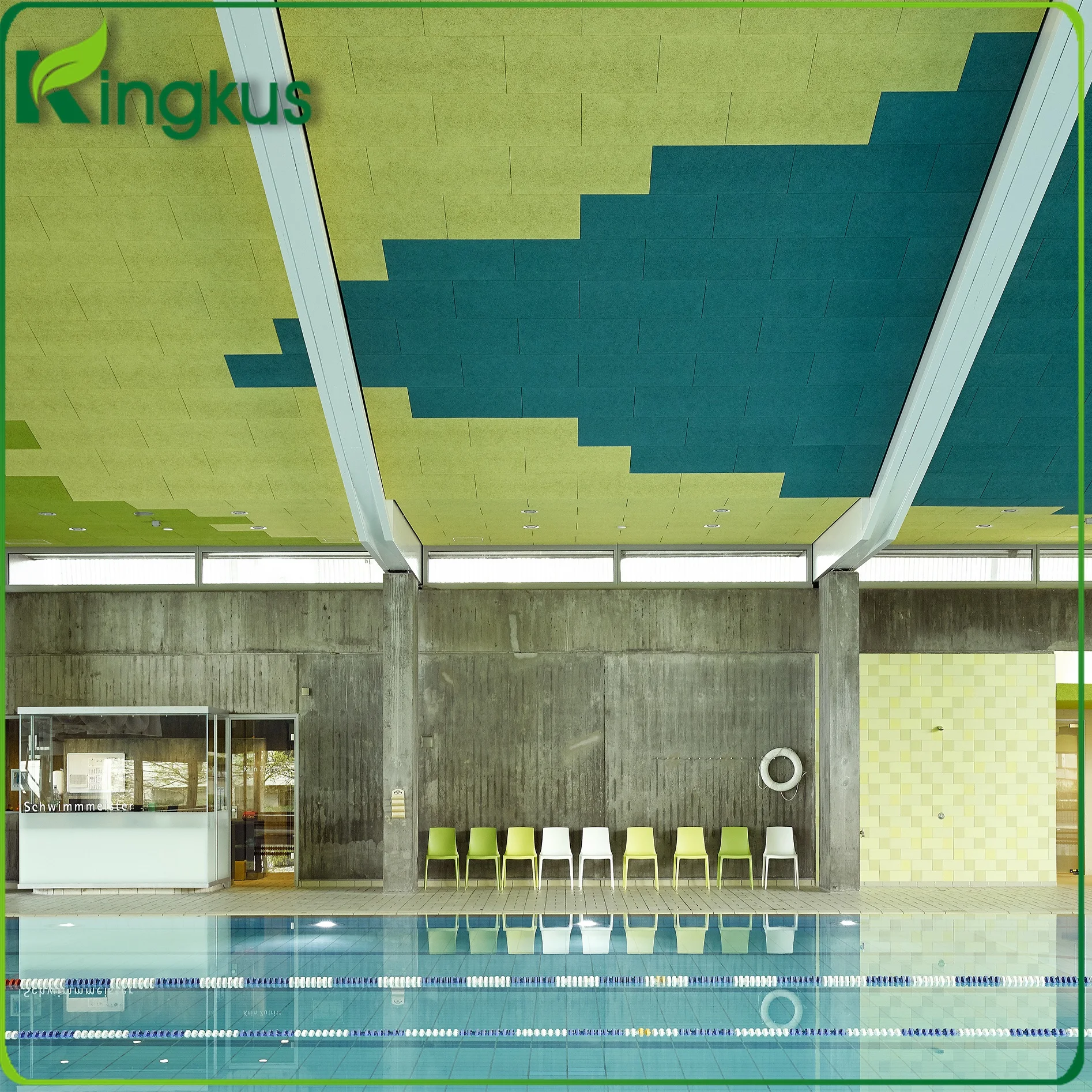 
Wood wool acoustic material for auditorium panel 