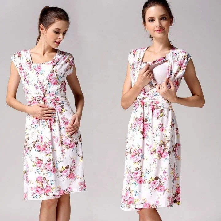 
Shenzhen wholesale pregnant mother breastfeeding clothes dress summer sexy ladies maternity nursing clothes clothing dresses 