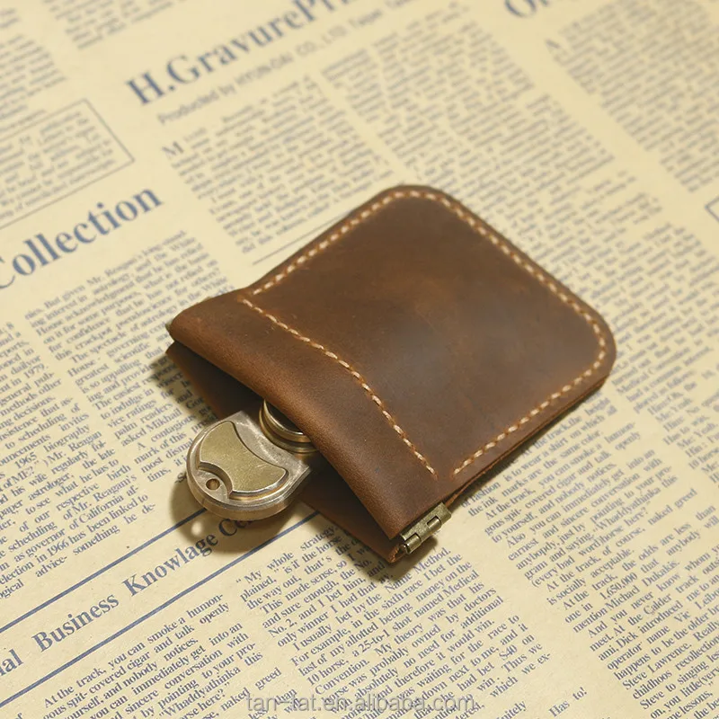 Cow Leather Tri Spinner Fidget Hand Toy Case